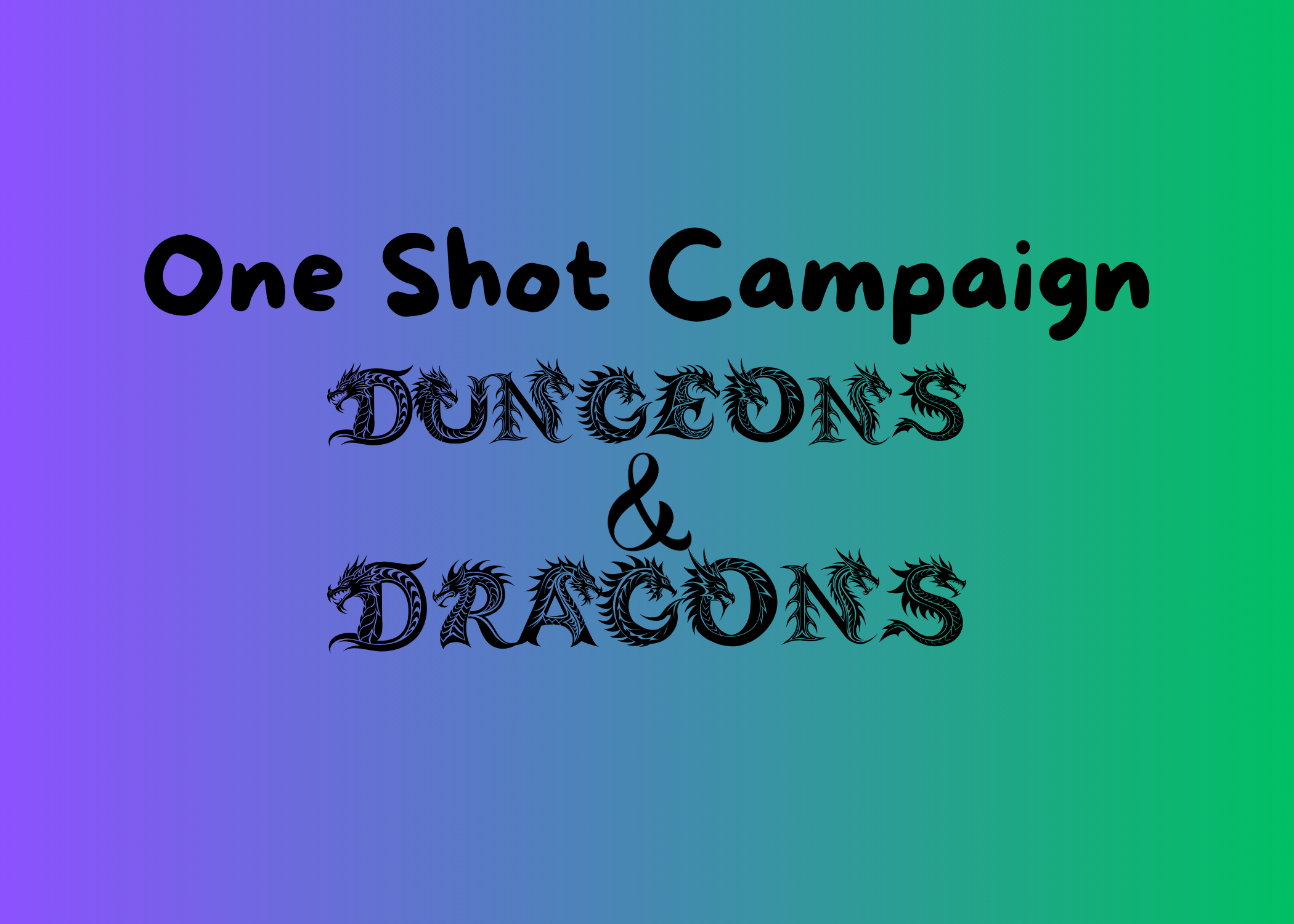 One Shot D&D
