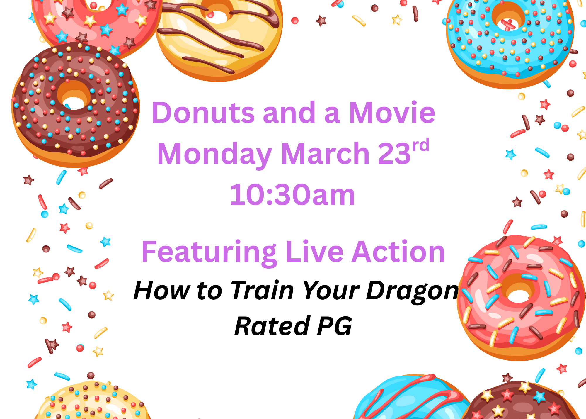 Donuts and a Movie Spring Break